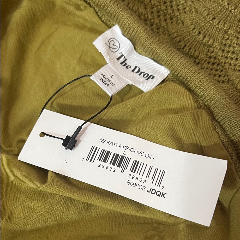 Elegant Olive Green Maxi Skirt - Picture 4 of 6